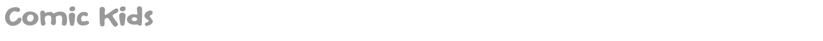 Comic Kids font preview